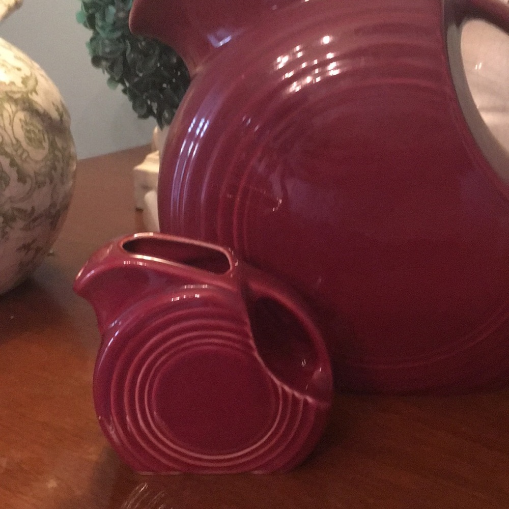 Fiestaware Cinnabar Mini Disc Pitcher